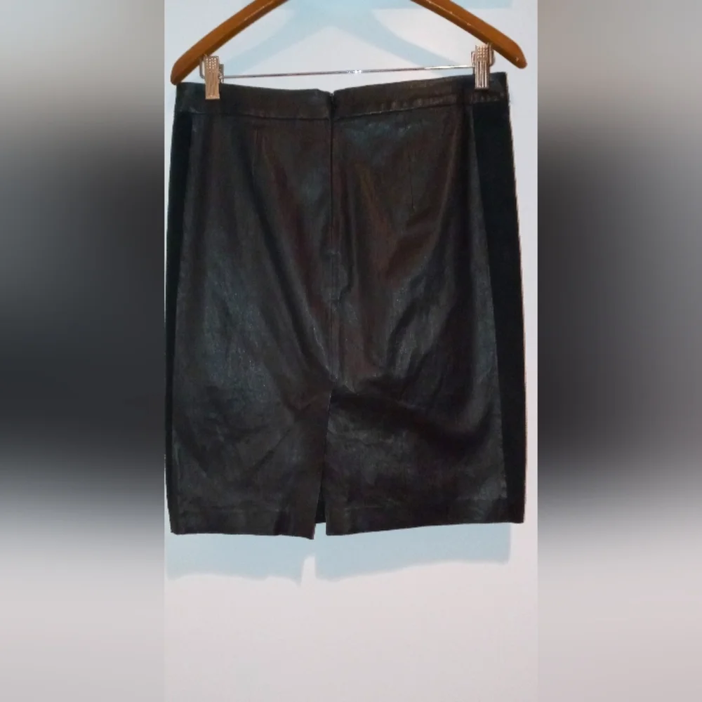 VINCE | Leather Suede Skirt